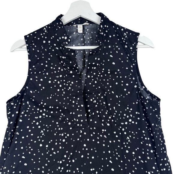 Eileen Fisher Organic Cotton Polka Dot A-Line Dress Size S/P - Picture 3 of 8